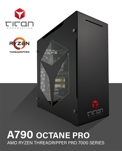 Titan A790 OCTANE PRO - AMD Ryzen Threadripper Pro 7000 Series Workstation PC - up to 96 cores