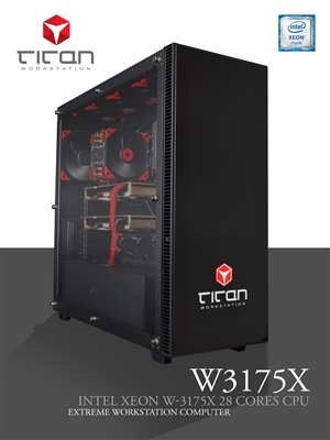 Titan W3175X - Intel Xeon W Skylake - Six Channel Memory & up to 28 Cores Extreme Performance Workstation PC