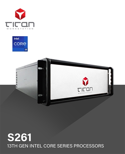 Titan S261 - 13th Gen Intel Core Series Processors 4U Rackmount Workstation PC for CAD/CAM up to 24 CPU Cores