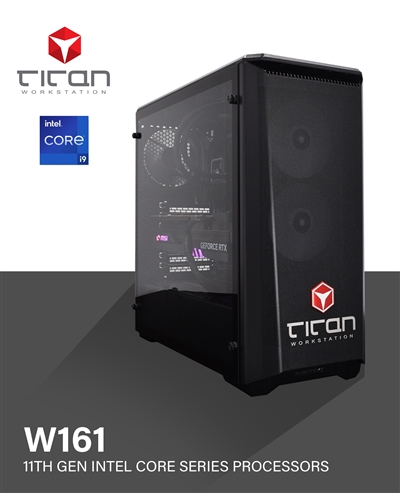 Titan W161 - 11th Gen Intel Core Series Processors Workstation PC for CAD Modeling up to 10 CPU cores