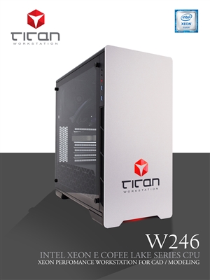Titan W246 - Intel Xeon E-2286G Six Core Graphic & Video Editing Workstation PC