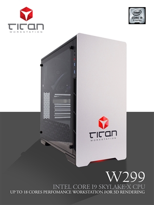Titan W299 - Intel Core i9 Cascade Lake Series 3D / CAD Workstation PC up to 18 Cores