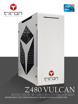 W480 VULCAN - Intel Xeon W-1200 Series Comet Lake All Cores Sink Overclocked / CAD Modeling Workstation PC up to 10 cores