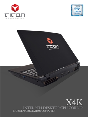 Titan X4K - Intel Core i9 10th Gen Comet Lake 10 Core Mobile Workstation Laptop