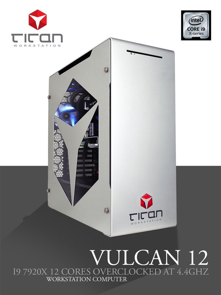 Titan W299 VULCAN 12 - Overclocked 4.4GHz Intel Core i9-7920X 12 